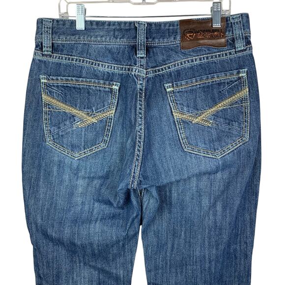 Rock & Roll Denim Jeans Double Barrel Relaxed Boot Cut Leg Men's 34 (34 x 33.5) - Picture 6 of 10